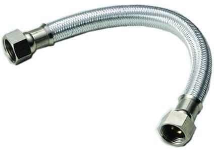 Roestvrij staal 304 gevlochten gaas Metalen flexibele slang 40cm