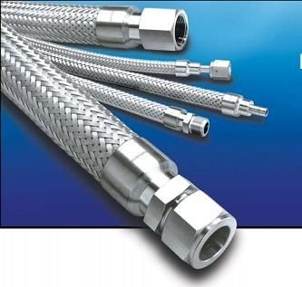 De douanegrootte PE/PTFE vlechtte de Hydraulische Alkali Bestand Pijp van Slangmesh explosion proof flexible acid