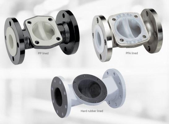 Code 71 PTFE / PVDF / EPDM rubberen membraanafdichtingen driedelig