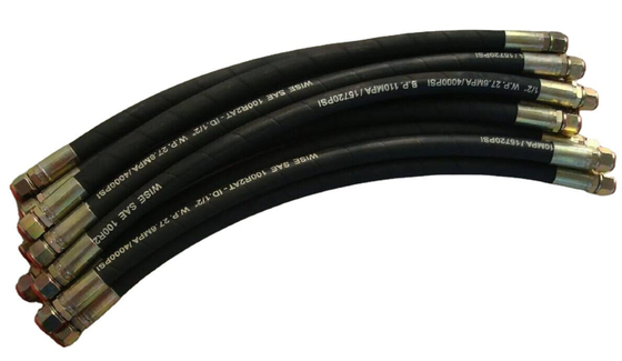 6-25 mm Minimale buigradius NBR Hoogdruk hydraulische slang met krimp of herbruikbare armaturen en NBR-dek